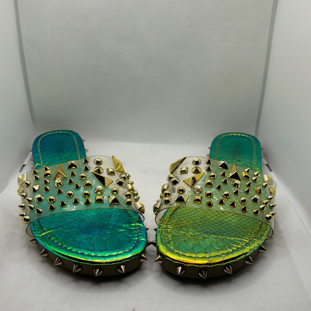 Gold Rhinestone Sandal